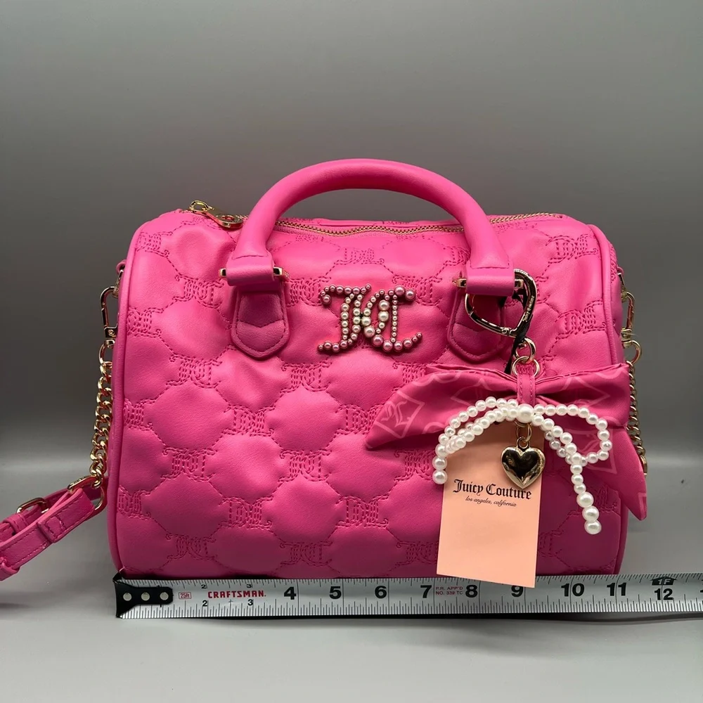 Juicy couture tie the knot satchel purse